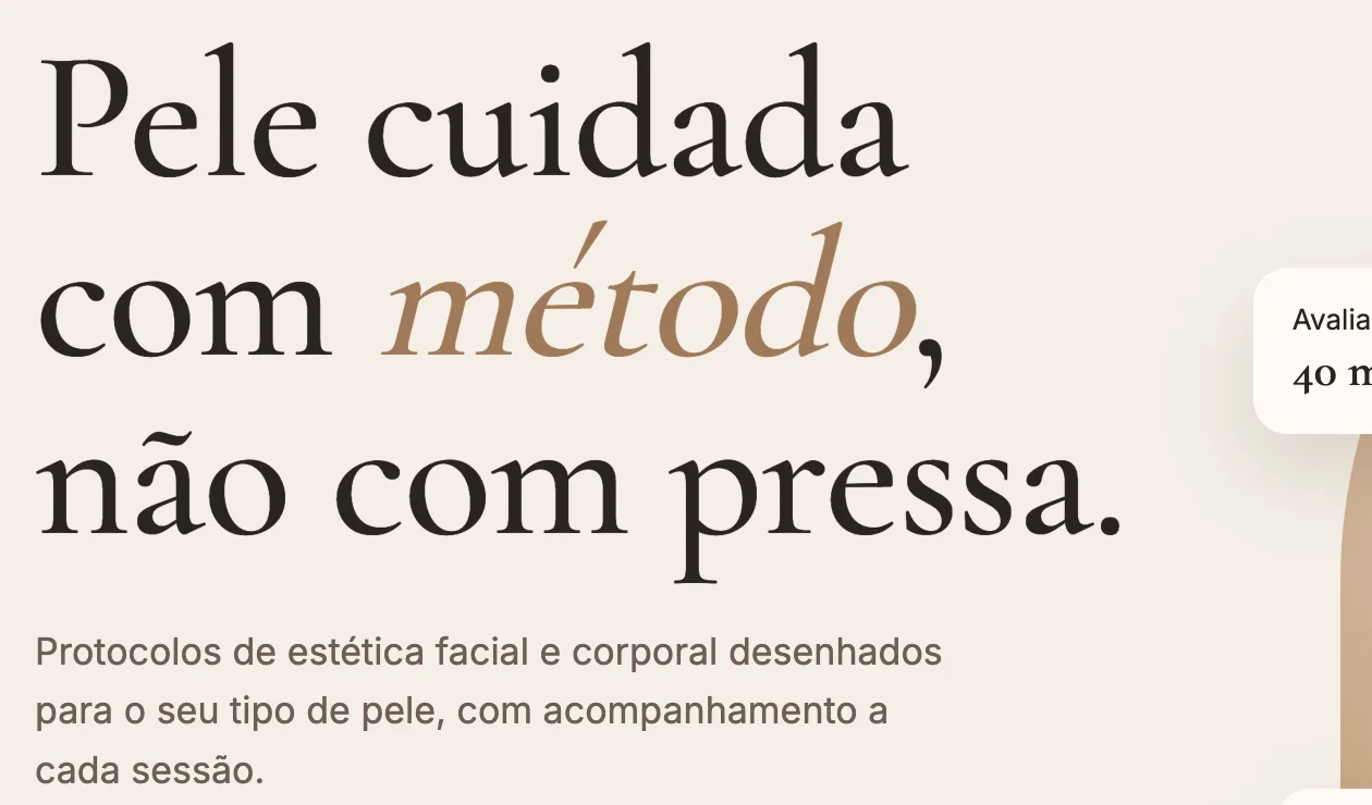Destaque do título e da oferta: Solace Estética